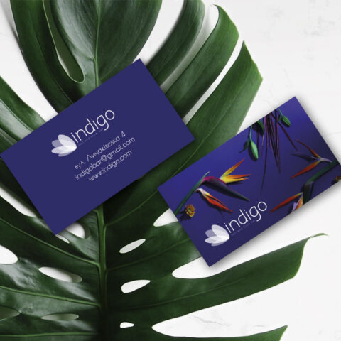 Дизайн візиток для салону “Indigo”. Фото 30 | BRANDME Дизайн візиток для салону “Indigo”. Фото 29 | BRANDME