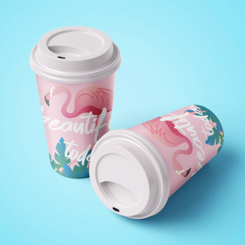 Дизайн стаканчиків для нового бюті салону 