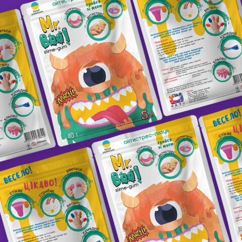 Упаковка для популярної дитячої іграшки слайму 