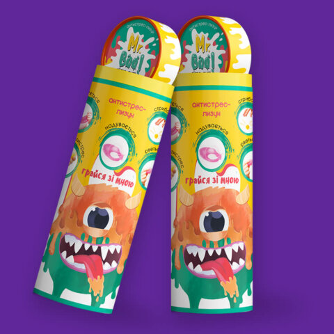 Дизайн упаковки для дитячої іграшки слайму 