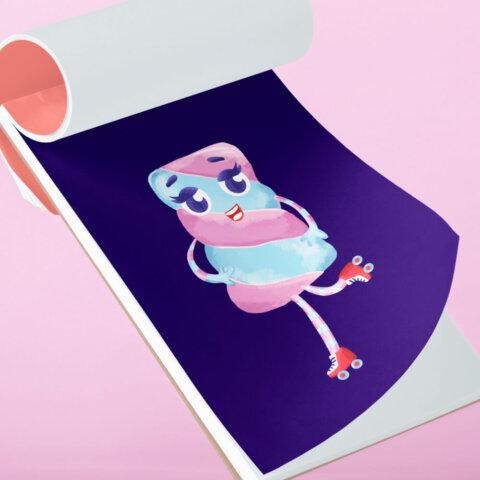 Розробка рекламного персонажа для “Moon light clay”. Фото 12 | BRANDME Ілюстрація для упаковки легкого пластиліну