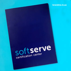 Папки для компанії “SoftServe certification center” Папки для компанії “SoftServe certification center”