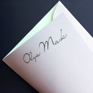 Виготовлення папок з логотипом для “Olya Mak” Виготовлення папок з логотипом для