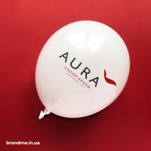 Друк логотипу на кульках для салону краси “AURA” Друк логотипу на кульках для салону краси