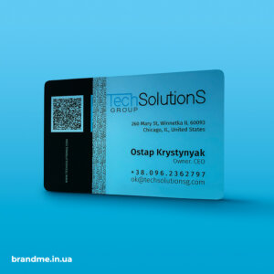 Виготовлення пластикових візиток для 