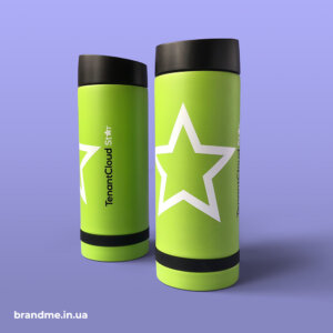 Друк на термочашках з матовим покриттям для ІТ-компанії 