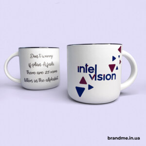 Чашки з принтом для компанії Intel Vision Чашки з принтом для компанії Intel Vision