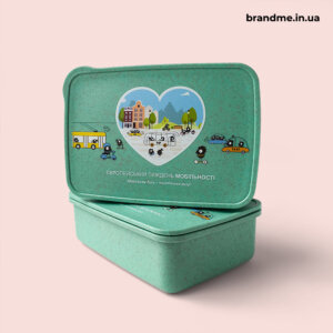 Бамбукові ланч-бокси з принтом Бамбукові ланч-бокси з принтом