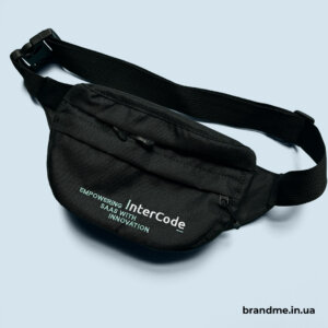 Вишивка логотипу InterCode на бананках Вишивка логотипу на бананках