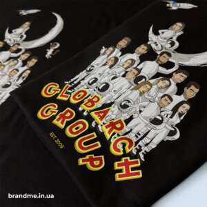 Футболки в стилі мультфільму “Futurama” для команди Globarch group Футболки в стилі мультфільму