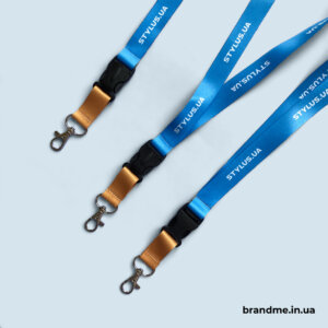 Стрічки для бейджів у патріотичних кольорах для Stylus.ua Виготовлення брендованих стрічок у корпоративних кольорах клієнта