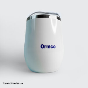 Мінімалістичне білосніжне термогорня для Ormco Мінімалістичне термогорня з друком логотипу