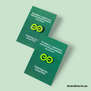 Металеві піни з додатковим подарунковим пакуванням для Keepit Піни з пакуванням в корпоративному стилі Keepit