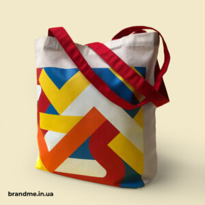 Кольоровий друк патерну на екосумках для “Локація креативу KIVSH” Еко-сумка - яскраве промо та зручний аксесуар на щодень
