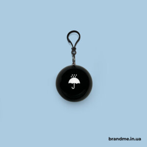 Брендований брелок-дощовик для компанії Solvve Брендований дощовик-пончо