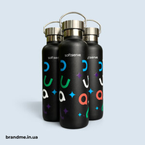 Стійке кольорове нанесення на пляшки для компанії SoftServe