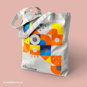 Яскравий принт на екосумках для “Newfire Global Partners” Повноколірний друк на сумках для покупок