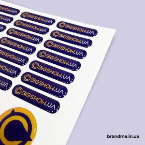 Об’ємні стікери для Bigshow Виготовлення 3D стікерів за індивідуальним макетом