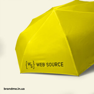Яскраві парасолі для IT компанії WEB SOURCE Брендування парасоль флексодруком