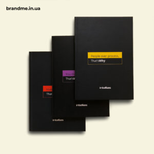 Оригінальні блокноти для компанії “Intellias” Виготовлення блокнотів різних макетів