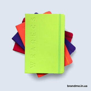 Кольорові блокноти з тисненням логотипа Неонові блокноти з тисненням