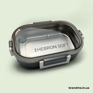 Ланч-бокс з логотипом Hebron Soft Ланч-бокс з брендуванням
