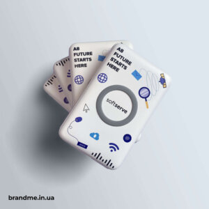 Ультрафіолетовий друк на повербанках для компанії “SoftServe”