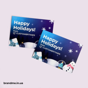 Листівки для Customertimes Виготовлення поліграфічної продукції на замовлення