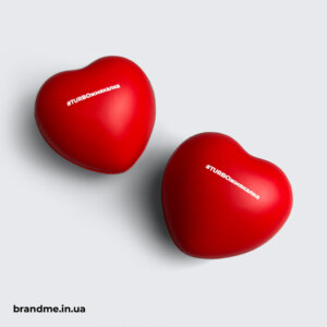 Антистреси з логотипом у формі серця