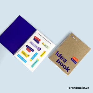 Еко-блокноти з задрукованими сторінками та стікерпаком для NovaPay Еко-блокноти із стікерпаком всередині