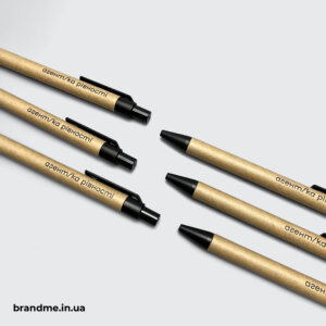 Еко-ручки з брендуванням “агент/ка рівності” Екологічна канцелярія для офісу