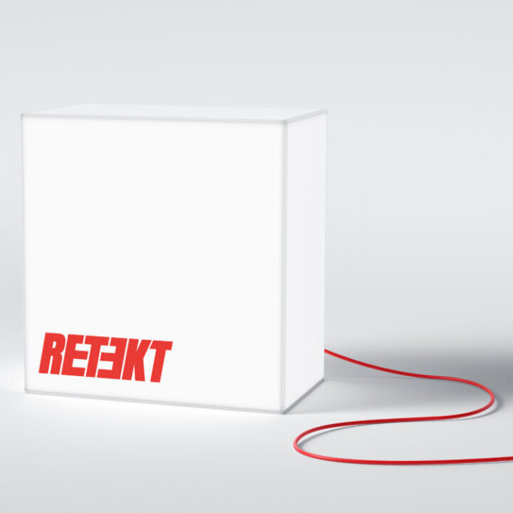 Free-Square-Lightbox-Sign-Mockup Розробка логотипу для RETEKT. Фото 4 | BRANDME