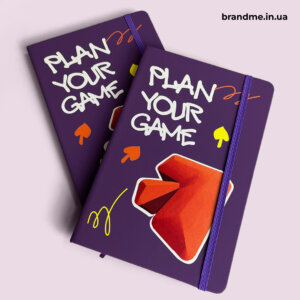 Soft-touch блокнот на резинці з яскравим дизайнерським принтом для ngm Брендування блокнотів, виготовлення поліграфії