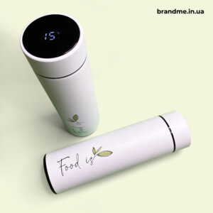 Брендовані термоси з датчиком температури Корпоративні подарунки: термоси, термочашки, пляшки для води