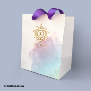 Подарункова упаковка для beauty & wellness center “5 MIROV” Подарункові пакети з вибірковою ламінацією