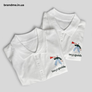 Поло з корпоративним персонажем Tangoguide Футболки поло з друком