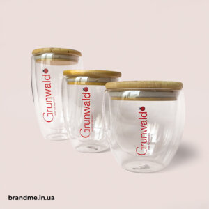 Склянки різного об'єму з брендуванням для Grunwald Cклянки з логотипом
