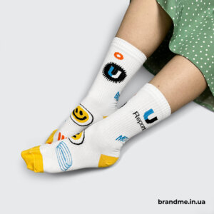 Шкарпетки з бавовни високі спортивні