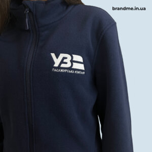 Вишивка на флісових куртках для Укрзалізниці Фліски з вишивкою