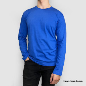 Лонгслів в кольорі електрик Футболка на довгий рукав під брендування