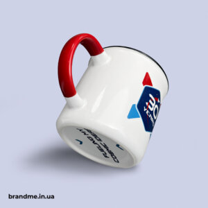 Нестандартний сублімаційний друк на емальованих горнятках Друк на дні горнятка