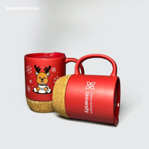 Новорічні чашки з кришкою для Sigma Software Чашки з кришкою для корпоративних подарунків у святковий сезон