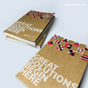 Еко-блокноти з брендованою обкладинкою для Ideasoft Еко-блокноти з логотипом Ideasoft на обкладинці, ідеальні для використання в офісі