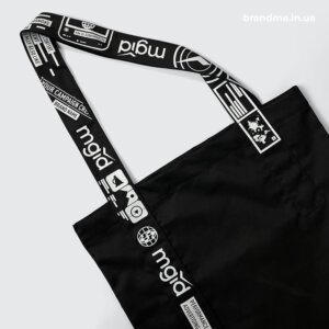 Брендовані ручки на шопері для MGID Шопер з оригінальним нанесенням на ручках