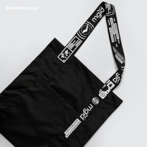 Брендовані ручки на шопері для MGID Шопер з унікальним брендуванням на ручках, стильний аксесуар для щоденного використання