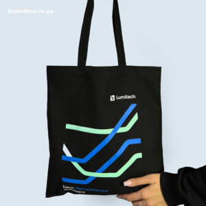 Еко-сумка зі стильним брендуванням для Lumitech Брендована еко-сумка для Lumitech з якісним нанесенням логотипу