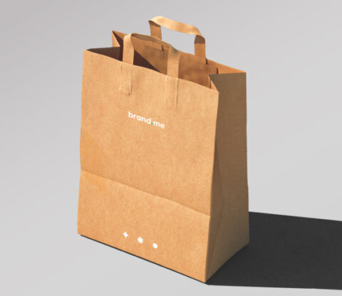 Пакет з крафту 565_500 Друк на пакетах. Фото 3 | BRANDME