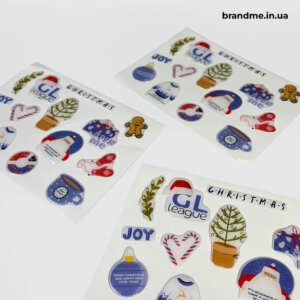 Новорічний стікерпак із креативним дизайном для GL League Новорічний стікерпак із тематичними ілюстраціями