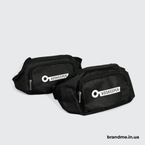 Пошив бананок з лого Adskeeper Індивідуальний пошив чорних бананок для компанії