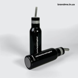 Друк на корпусі термопляшки з нержавіючої сталі